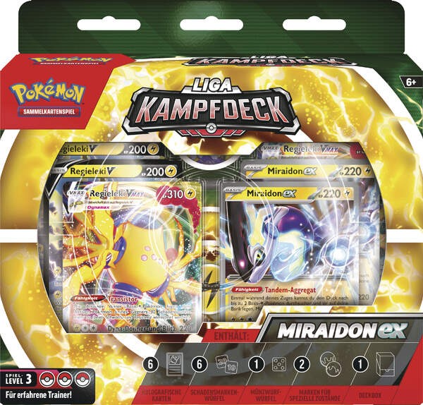 Pokémon 45528 PKM Liga-Kampfdeck November 2023 DE - Miraidon-ex & Regieleki-VMAX