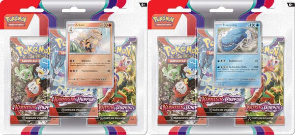 Pokémon 45572 PKM KP01 3-Pack Blister DE HEERASHAI