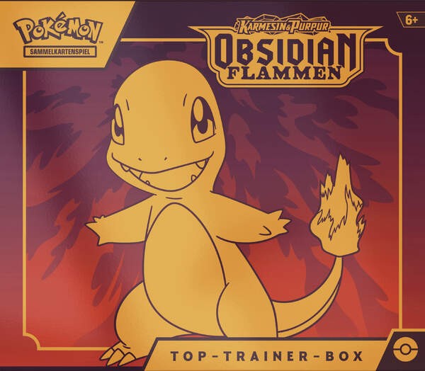 Pokémon 45725 PKM KP03 Top-Trainer Box DE OBSIDIAN FLAMMEN