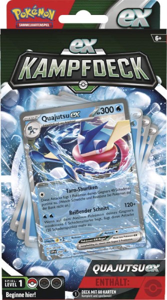 Pokémon 45550 PKM EX-Kampfdeck Oktober 2023 - QUAJUTSU EX