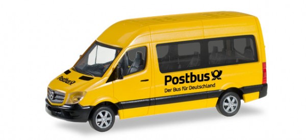 HERPA 092531 Mercedes-Benz Sprinter 2013 Bus Hochdach "Postbus"