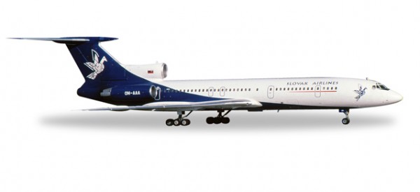 HERPA 558143 Slovak Airlines Tupolev TU-154M