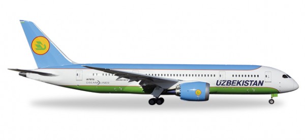 HERPA 530040 Boeing 787-8 Dreamliner Uzbekistan Airways
