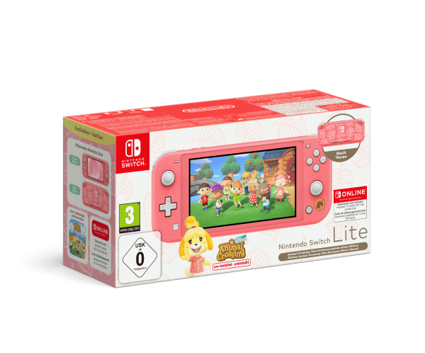 NINTENDO® 10014332 Nintendo Switch™ Lite Animal Crossing: New Horizons – Melinda-Edition