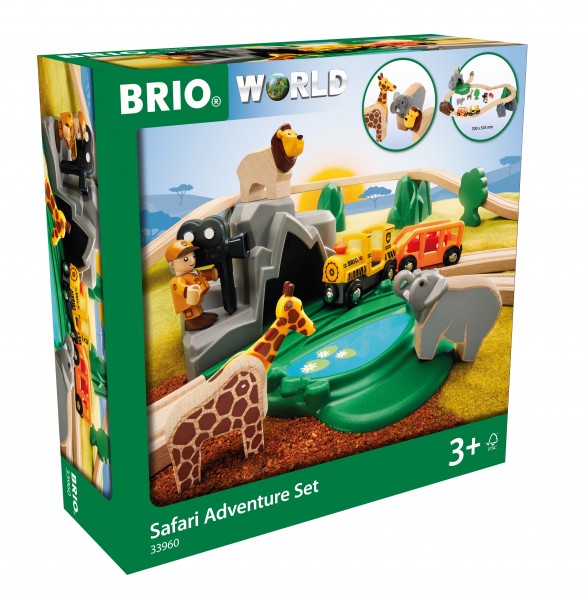 BRIO 33960 Großes BRIO Bahn Safari - Set