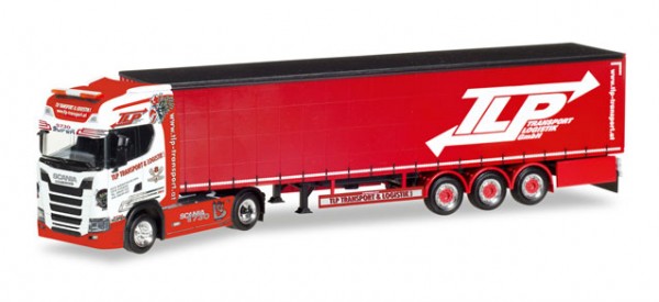 HERPA 307680 Scania CS 20 HD Gardinenplanen-Sattelzug "TLP" (A)