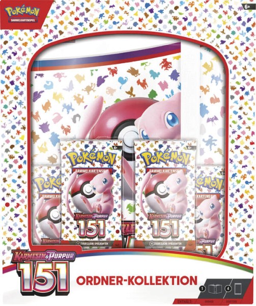 Pokémon 45555 PKM KP03.5 Binder Collection - Karmesin@Purpur 151