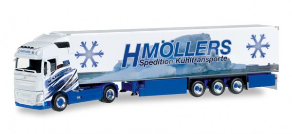 HERPA 306317 Volvo FH Gl. XL Kühlkoffer-Sattelzug "H.Möllers Kühltransporte"