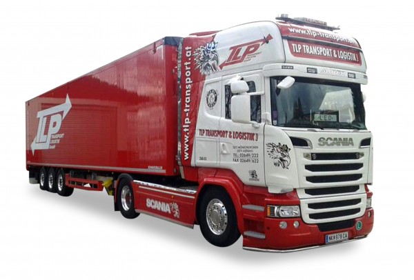 HERPA 926188 Scania R13 TL Schubboden-Sattelzug "TLP"