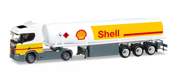 HERPA 307611 Scania CR 20 ND Benzintank-Sattelzug "Shell"