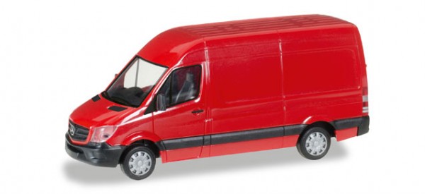 HERPA 091138-003 Mercedes-Benz Sprinter 2013 Kasten Hochdach, rot