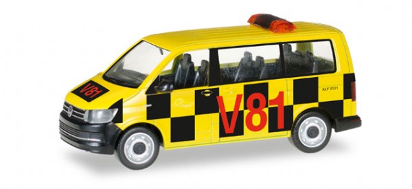 HERPA 092821 VW T6 Bus "Follow Me Flughafen Frankfurt"