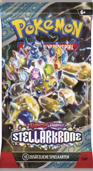 Pokémon 45935 Boosterpack Karmesin & Purpur - Stellarkrone