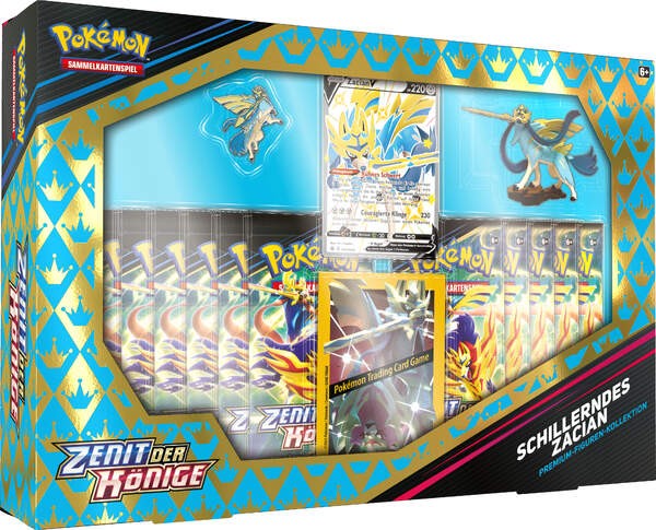 Pokémon 45480 PKM SWSH12.5 Premium Figure Box DE 2 SCHILLERNDES ZACIAN