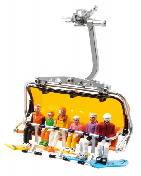 JC54500 6 Figuren sitzend mit HEAD Snowboard