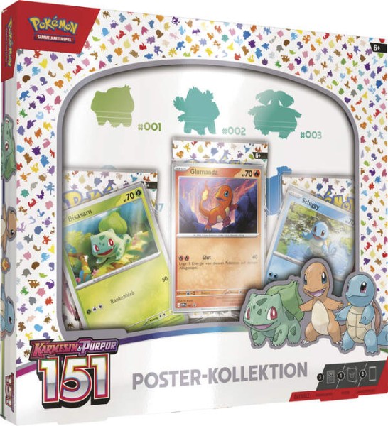 Pokémon 45557 PKM KP03.5 Poster Box - Karmesin@Purpur 151