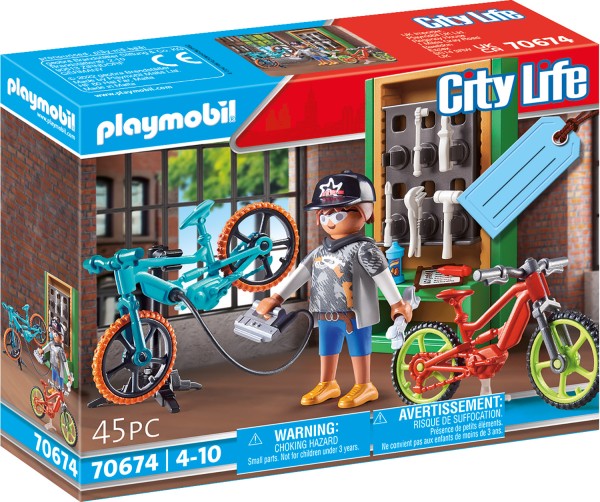 PLAYMOBIL® 70674 Geschenkset "E-Bike-Werkstatt"
