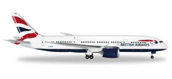 Herpa 524698-001 British Airways Boeing 787-8 Dreamliner