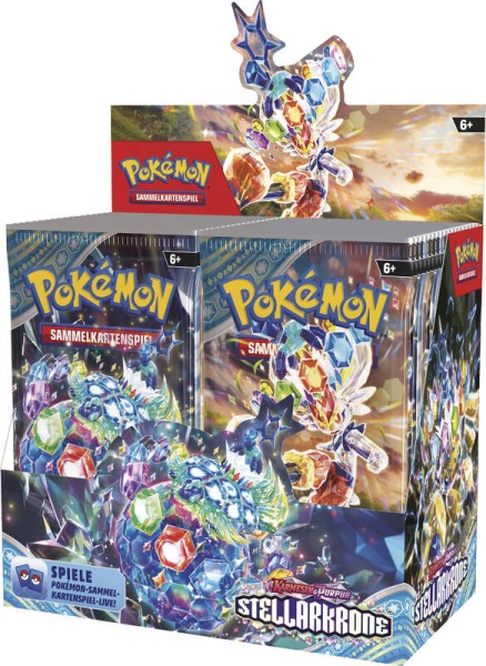 Pokémon 45935 Boosterpack Karmesin & Purpur - Stellarkrone