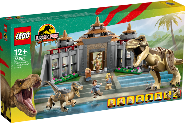 LEGO® 76961 Angriff des T.Rex und des Raptors aufs Besucherzentrum