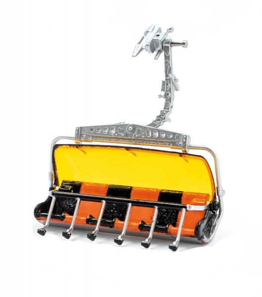 JC82150 6er Sessel Bubble orange/schwarz H0 1:87