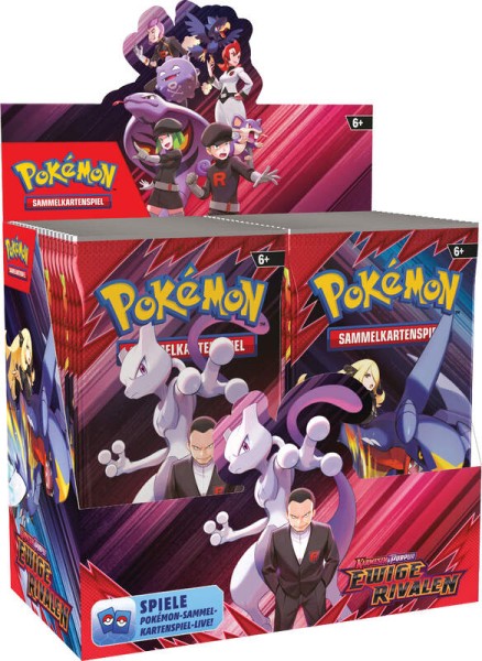 Pokémon 11077 Boosterpack Karmesin & Purpur - Ewige Rivalen - 1 Display mit 36 Booster