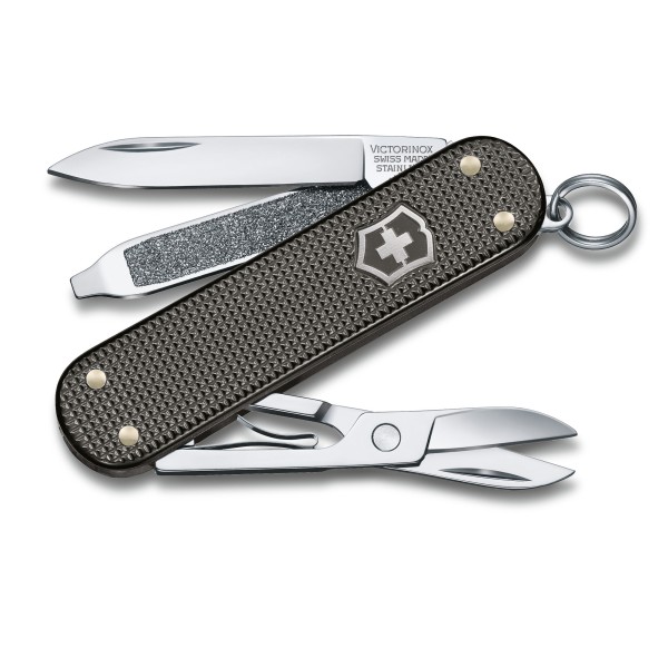 VICTORINOX 0.6221.L22 Classic SD Alox, 58 mm, Limited Edition 2022, Thunder Gray, Geschenkverpackung