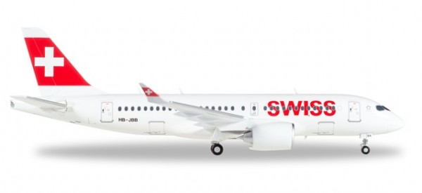 HERPA 558471-001 Swiss International Air Lines Airbus A220-100 "Canton de Genève"
