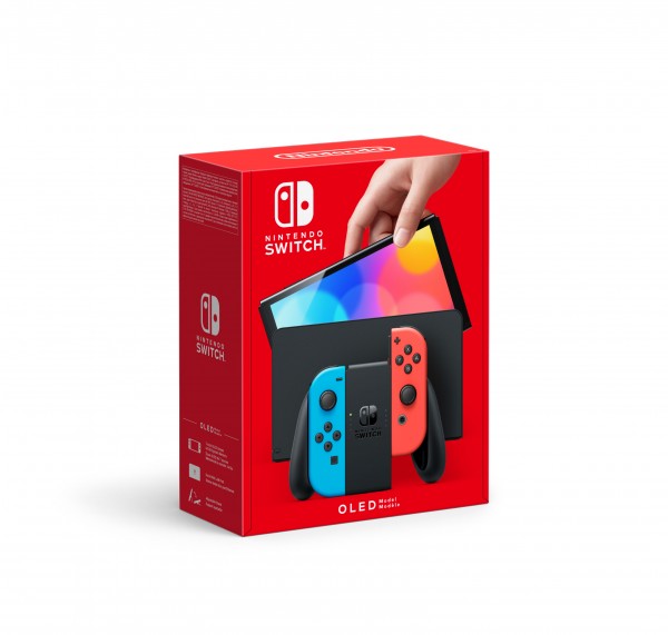 NINTENDO® 10007455 Nintendo Switch (OLED-Modell) Neon-Rot/Neon-Blau