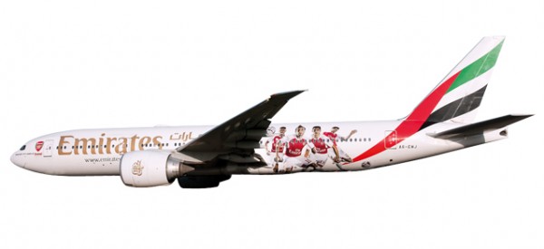 HERPA 611060 Emirates Boeing 777-200LR "Arsenal London"
